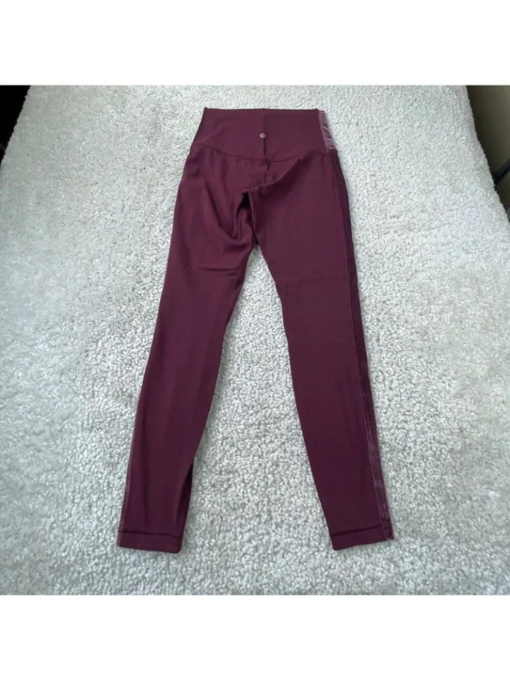 Lululemon Align Super High Rise Pant Legging Velvet Garnet Red Womens 8